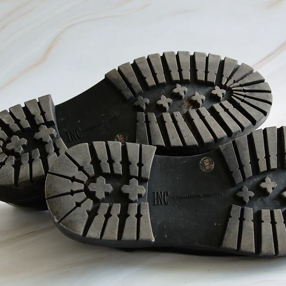 I.N.C. INTERNATIONAL CONCEPTS Brea Chain-Trim Lug Sole Loafers size 9.5 M - Picture 9 of 10